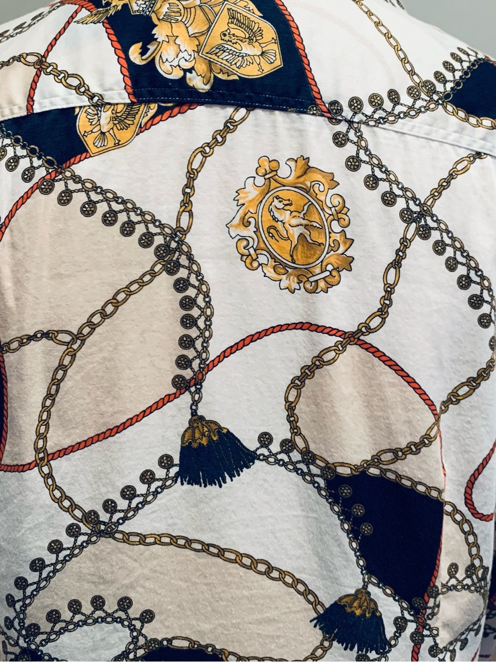 🌼TOMMY HILFIGER🌼EQUESTRIAN-INSPIRED BUTTON-DOWN BLOUSE - Picture 4 of 8